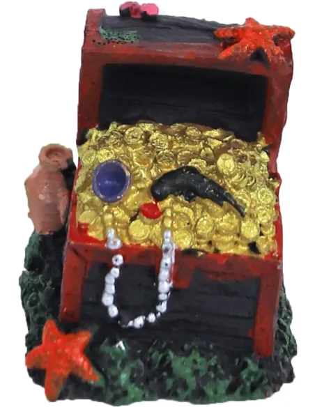 Decoratie aquarium schatkist (4x5,5)