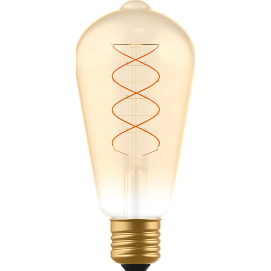 DecoDim LED Lamp Goud E27 - Dimbaar - Extra warm wit - ST64 Edison - 4W (25W)