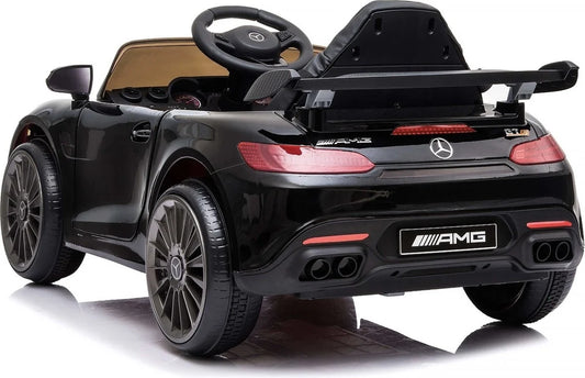 Elektrische kinderauto - Mercedes GTR AMG - 2x25W - zwart (nieuw maar zonder originele doos)