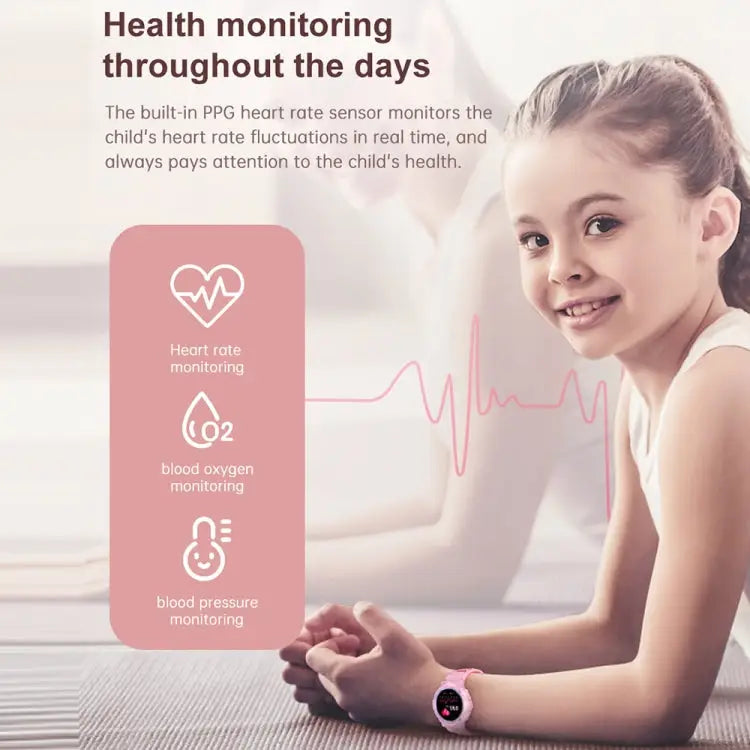 HT19 1.2 inch Round Screen IP68 Children Smart Watch, Support Sleep Monitoring(Blue)