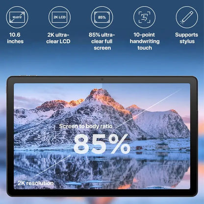 Lenovo K10 Pro 10.6 inch WiFi Tablet, 4GB+64GB, Android 12, MediaTek Helio G80 Octa Core, Support Face Identification(Grey)