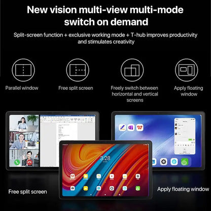 Lenovo K10 Pro 10.6 inch WiFi Tablet, 4GB+64GB, Android 12, MediaTek Helio G80 Octa Core, Support Face Identification(Grey)