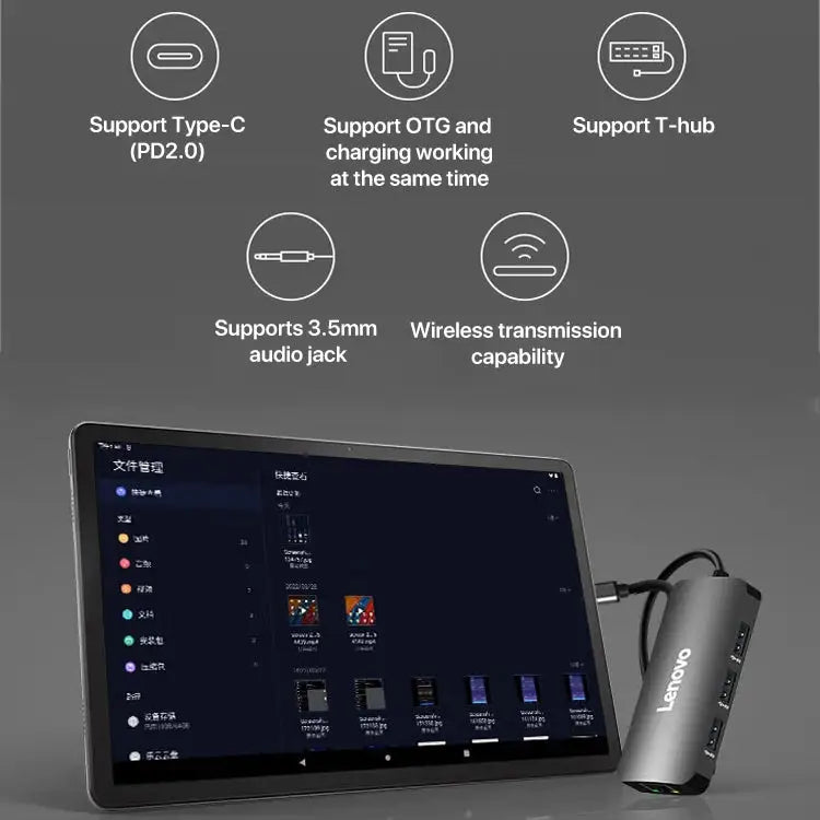 Lenovo K10 Pro 10.6 inch WiFi Tablet, 4GB+64GB, Android 12, MediaTek Helio G80 Octa Core, Support Face Identification(Grey)