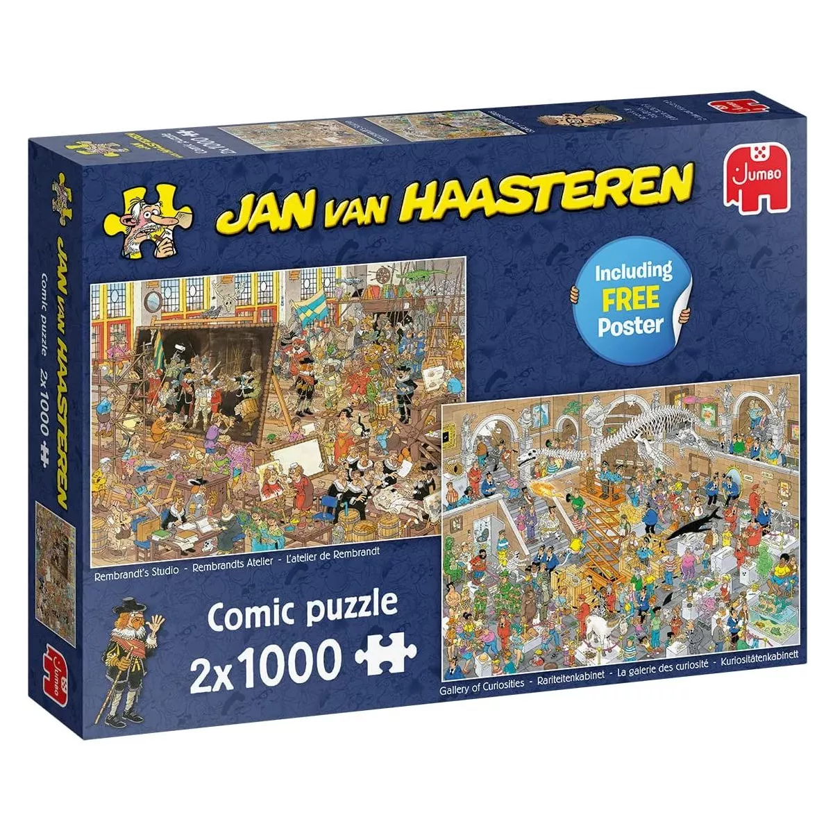 Rembrandts Atelier & Rariteitenkabinet 2 x 1000 Stukjes